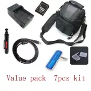 USB Cable+Camera BAG+Battery Charger+Card Reader+For Nikon Coolpix S9300 GM
