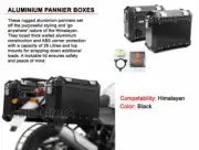 Genuine Royal Enfield Himalayan Black Pannier Set With Free Oil Filter