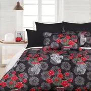 Devine Black Quilt Cover Set