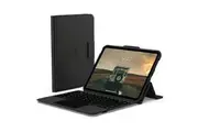 UAG Apple iPad 10.9 inch 10th Gen Bluetooth Keyboard w Trackpad English - Black Ash (124412114031) MIL-STD-810G(1.2M) Rechargeable Battery