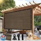 BELLE DURA 90% Outdoor Sun Shade Cloth, 6'×12' Pergola Shade Cover with Gromm