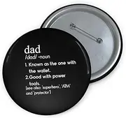 [Teegarb Letter Blanket] Humorous pinback button pin badge Daddies Definition Mockery Sarcastic Statements Novelty Fathers Sarcasm