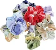 FOMIYES 9pcs Bobble Hair Bands for Girls Colorful Ponytail Holder Hair Ties Hair Ropes Hair Accessories Hair Rings Fashion Design Soft Velvet for Party
