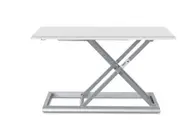 Hyvarwey ID-30 Aluminum Easy Up Height Adjust Sit Stand Desk Riser Foldable Laptop Desk Monitor Holder Stand With Keyboard Tray White