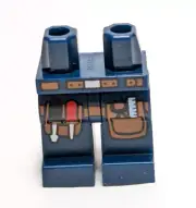 Lego - Minifigure Legs - Blue, Brown Tool Belt