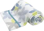 Romance Kosugi Towel Blanket, Large Floral Design, Blue