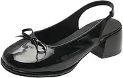 [ZIRIA] Slingbacks Mary Janes Women's High Heels Summer Office Pumps Women Closed Toe Sandals Women