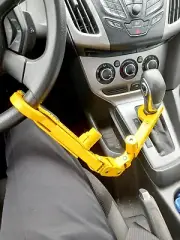 KAR KUFFS Steering Wheel Lock, Anti-Theft Deterrent. Folds For Storage