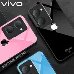 最新 VIVO Y03 玻璃軟殼 2024 全覆蓋保護手機相機美學圖案