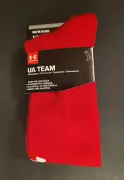 Under Armour Team Performance Over the Calf Red Athletic Socks - Adult Medium
