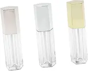 minkissy 3pcs Empty Lip Gloss Bottles Lipstick Vial Bottles Kit Lip Gloss Tubes Empty Balm Lids Tint Liner Lip Stain Liquids Glowy Lipsticks Empty Lip Gloss Containers Lipstick DIY Tube