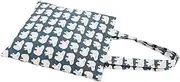 [Chezi] Women's Polar Bear Print Cotton Reusable Foldable Canvas Tote Shopping Bag