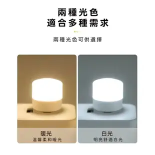 USB 迷你小燈泡-白光/黃光 ( 二入 ) 迷你 燈泡 隨身燈 充電頭 白光 暖光 LED燈 USB燈 小夜燈 夜燈