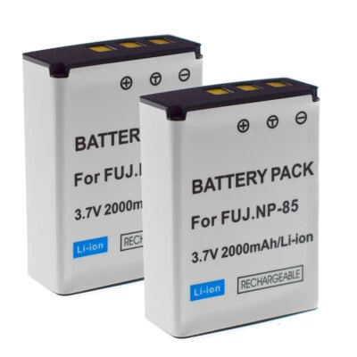 2x NP-85 Battery for Fujifilm Finepix S1 SL240 SL245 SL280 SL300 SL305 SL1000