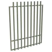 ProtectorAl 800 - 1200 x 1500mm Pale Eucalypt Aluminium Batten Pool Gate