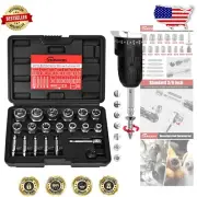 Versatile 20PC Bolt & Screw Extractor Set - Fast Removal for DIY & Auto Repairs