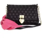 $78 Betsey Johnson Shoulder Big Pink Bow BUP67