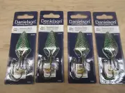 4 Danielson Trout Salmon Spoons 1/2 oz Silver Green Salmon Lure