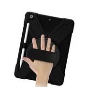 StylePro iPad Air shockproof case with hand-strap & rotating stand for iPad Air 5 10.9” black