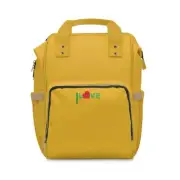 Multifunctional Diaper Backpack | Yellow Color |I love hunza