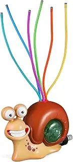 FUNNETOYU Hose Connected Water Spray Sprinkler Boys and Girls Pool Toy Snail Shape Abs Summer Fun