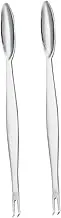 ULTECHNOVO 2Pcs Stainless Steel Crab Forks Multifunctional Seafood Eating Tools Kitchen Crab Forks for Lobster Tails Crab Legs Oysters Crab Eating Utensils