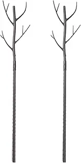Folpus Garden Plant Support Potted Plants Trellis Practical Portable Plant Vine Support Garden Trellis for Backyard Indoor Garden Gardening Orchid, Brown 2pcs
