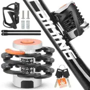 Folding Bike Lock Combination, Foldable Bike Lock with Combination Retrieve