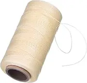 260m 150D 1 mm Leather Sewing Waxed Thread Cord for Leather Craft DIY (Beige)