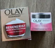 Olay Bundle: Regenerist Micro-Sculpting Cream 1.7oz, Firming Night Cream 1.9oz