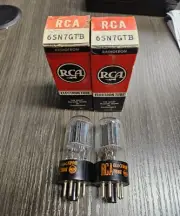 (2) MATCHED RCA NOS 6SN7 GTB 6SN7GTB Tubes - Amplitrex AT1000 Matched