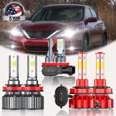 Para For Nissan Altima 2007-2018 Faros LED Combinación de luces antiniebla (for: Nissan)