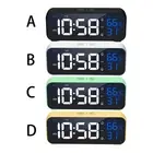Music Digital Alarm Clock Temperature Humidity Date Display 12/24H for Home