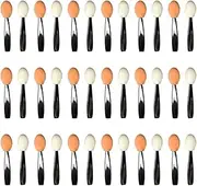 100 Pcs Sponge Eyeshadow Applicators Short Eye Shadow Brushes Professional Eye Makeup Brushes Eyeshadow Blending Brush Cosmetic Foam Tip Applicators for Girls Lady Women B