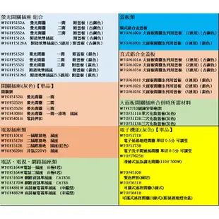 國際牌 GLATIMA系列 WTGF4308H 螢光單開關附接地插座組合 (單品)蓋板需另購