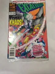 EXCALIBUR ANNUAL #1 POLYBAGGED WITH TRADING CARD 1ST PRINT MARVEL COMICS (1993)