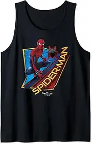 [Marvel] Spider-Man Homecoming Abstract Logo Panel Tank Top