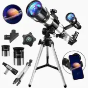 360mm Astronomical Telescope 60X with Phone Adapter Tripod Viewing for Kids Gift