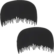 Gogogmee 2pcs Hairline Shield Comb Professional Hairline Guard Tool Compatible Men Women Natural Finish