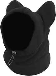 Leefasy Dog Winter Hats Dog Headwear Windbreak Dog Ears Cover Neck Warmer Scarf for Small, Medium, Large Dogs Cat Small Animal Training, M