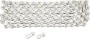9 Speed Cycle Chain 116 Links, Carbon Steel Plated Antirust Mountain Road Cycle Chain with Quick Install Buckle for Power Transmission Part