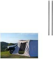 Kings Plus Freestanding Awnings Upright Pole Kit (Twin Pack) + Plus Tourer Freestanding Awning Universal Wall With Door