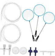 FONDOTIN 1 Set Shrimp Net Accessory Kit Sieve for Catch Release for Aquariums Fish Tanks Complete Tools for Safe Handling Cleaning Debris Random Color