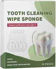 Sponge Tooth Cleaner | Oral Care Sponge Wipes,Portable Design Brightening Tool for Business Trip, Home, School, Travel
