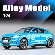 1:24 Ford Mustang Mach-E SUV Alloy Model Car Diecast Sound Light Car Toy Vehicle