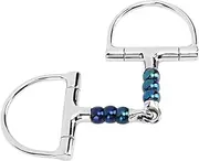Stainless Steel Horse Bit Anti Biting D Snaffle Bit 125mm for Horse Farm