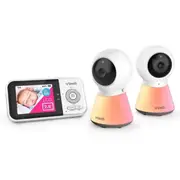 VTech BM3350N-2 7cm Smart Baby Monitor & Nightlight with Twin Cameras