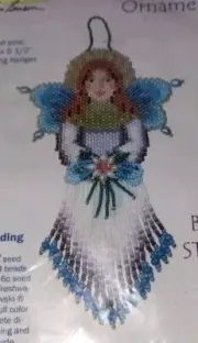 Beads East by Ann Benson 2005 Angel Ornament Christmas Beaded Craft Kit