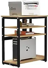 Printer Stand,4 Layers Under Desk Printer Stand,Home Office Desk Organizer,Very Suitable for Desk Home Office(Color2)