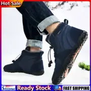 EY# Fur Lined Snow Boots Plush Hiking Boots Cozy Women Men for Winter (Blue 42)